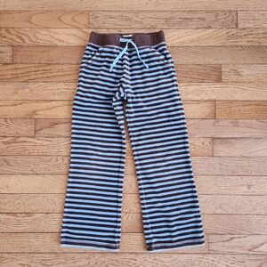 Kids mini Boden Striped Sweatpants Size 7
